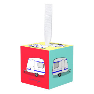 Kleine caravan Thunder_Cove Kubus Ornament