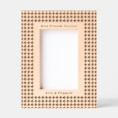 Kleine Checkerboard Pattern Beste Vrienden Lijst Gegraveerde Lijstjes (Voorkant)