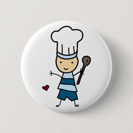Kleine Chef Boy Ronde Button 5,7 Cm (Voorkant)