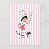 Kleine Chef Illustratie op Briefkaart (Voorkant)