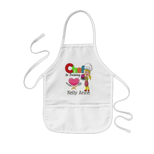 Kleine chef-kok in het Schort (Voorkant)