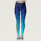 Kleine Chinese gouddraak Leggings (Voorkant)