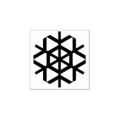 Kleine Chunky Snowflake Rubberstempel (Afrduk)