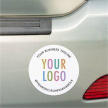 Kleine cirkel ronde auto magneet sticker aangepast