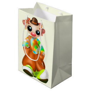 Kleine Clown Jongen Gift Bag Circus Medium Cadeauzakje