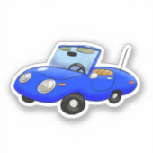 Kleine converteerbaar sticker (Voorkant)