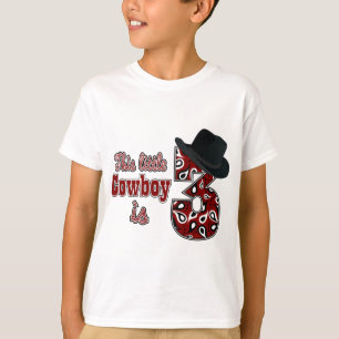 Kleine Cowboy 3e verjaardag T-shirt