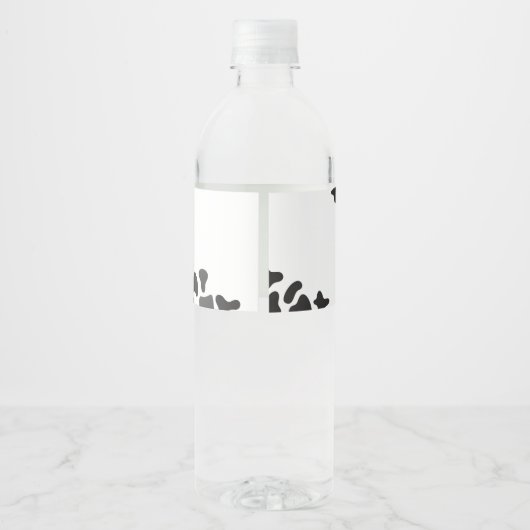 Kleine Cowboy Baby shower Waterfles Etiket (Achterkant)