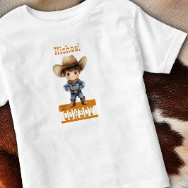 Kleine Cowboy Grote Hoed Laarzen Westers Jouw Kind Kinder Shirts