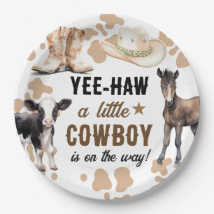 Kleine Cowboy Rodeo Baby shower Papieren Bordje