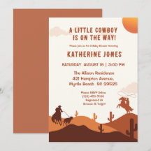 Kleine Cowboy rustieke Westerne Rodeo Baby shower