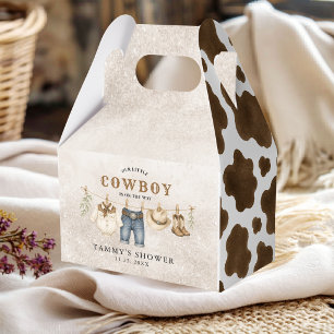 Kleine Cowboy Waslijn Baby Shower Favor Doos Bedankdoosjes