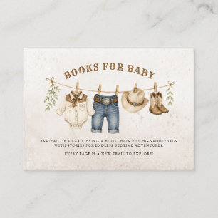Kleine Cowboy Waslijn Boeken voor Baby Informatiekaartje
