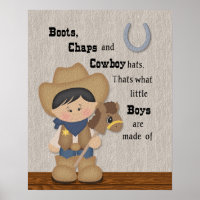 Kleine Cowboylaarzen en -broek Wordart