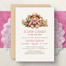 Kleine Cowgirl Roze Westerse Baby Shower