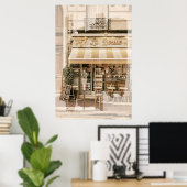 Kleine Cozy Bakery Breakfast Place Parijs Poster (Thuiskantoor)