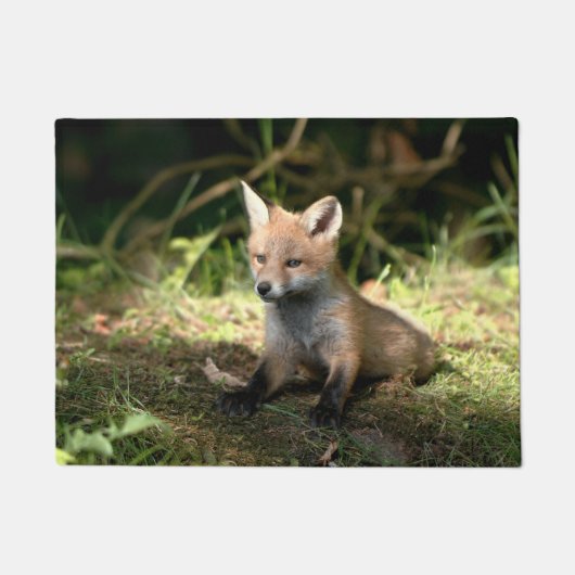 Kleine Cub Red Fox Deurmat (Voorkant)