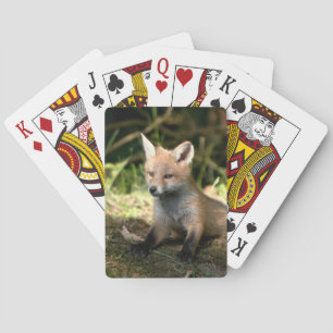 Kleine Cub Red Fox Pokerkaarten