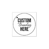 Kleine Custom Houten Rubber Stamp met Logo Rubberstempel (Afrduk)