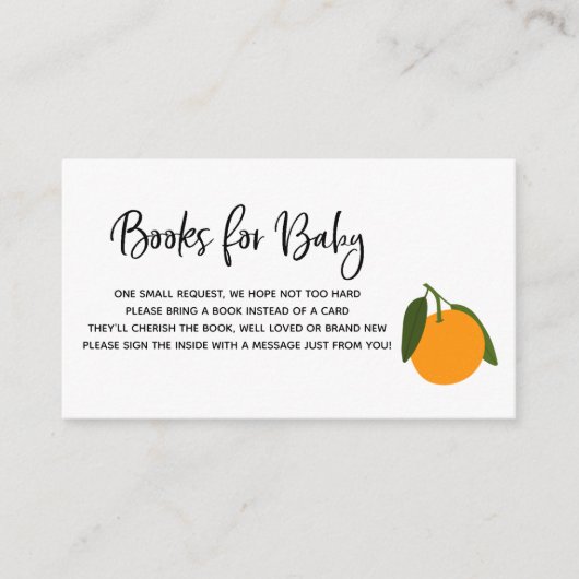 Kleine Cutie Boeken voor Baby-invoegkaart Informatiekaartje (Voorkant)