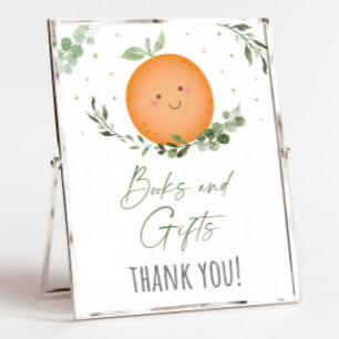 Kleine Cutie Books en Gifts Baby shower Sign. Poster