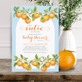 Kleine Cutie Citrus Sinaasappel Clementine Baby sh Kaart