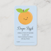 Kleine Cutie Diaper Raffle Ticket Enclosure Informatiekaartje (Voorkant)