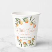 Kleine cutie is op de weg baby shower papieren bekers (Voorkant)