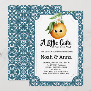 kleine cutie mediterraan baby shower kaart