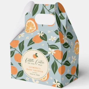 Kleine Cutie Oranje Citrus Baby shower Bedankdoosjes