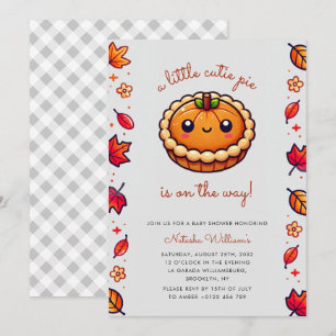 Kleine Cutie Pie Pumpkin Herfst Baby shower Kaart