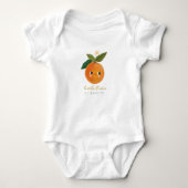 Kleine Cutie Sinaasappel Baby Romper (Voorkant)