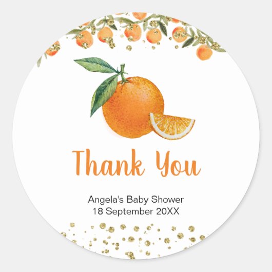 Kleine cutie Waterverf dank u Sticker (Voorkant)