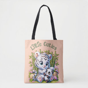 Kleine Cuties Panda & Tijger   Draagtas
