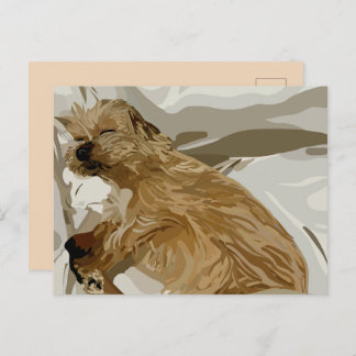 kleine Daisy-hond Feestdagenkaart