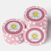  kleine Daisy Roze Solid Edge Poker Chip Set (Opstapeling)