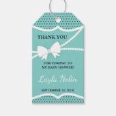 Kleine dame dank u Label, gunst Cadeaulabel (Voorkant)