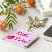 Kleine dame! sleutelhanger (Zijkant)