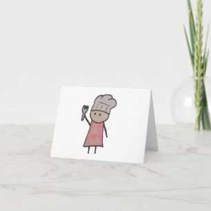 Kleine de kaarten van de chef-koknota