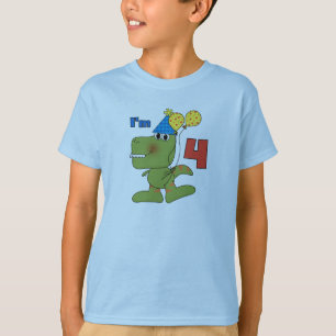 Kleine Dino 4e verjaardag Tshirts en geschenken