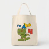 Kleine Dino 4e verjaardag Tshirts en geschenken Tote Bag (Voorkant)