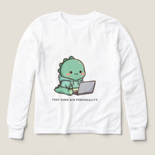 Kleine Dino Grote Persoonlijkheid Cute Kinderen Di
