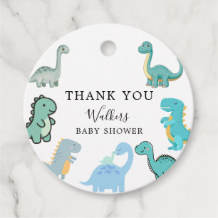 Kleine Dinosaur Cute Baby Shower Bedankjes Labels