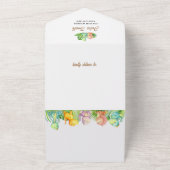 Kleine dinosaurus Baby shower All In One Uitnodiging (Buitenkant)