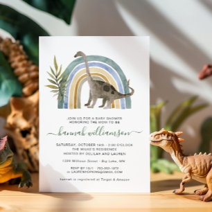 Kleine dinosaurus Baby shower uitnodiging
