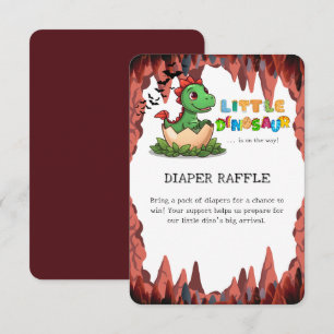 Kleine dinosaurus is op komst Luierspel Informatiekaartje