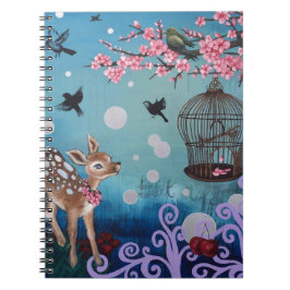 Kleine Doe met Cherry Blossom Notitieboek