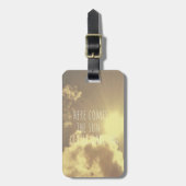 Kleine donkere Bagagelabel (Voorkant verticaal)