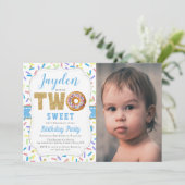 Kleine Donut Boys 2e verjaardag Kaart (Staand voorkant)