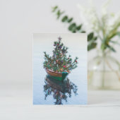 Kleine Dory met Kerstboom Feestdagenkaart (Staand voorkant)